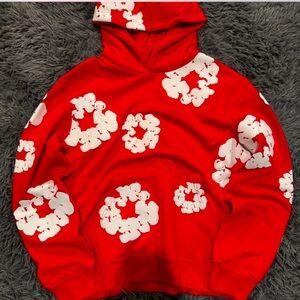 Authentic Red Denim Tears Hoodie